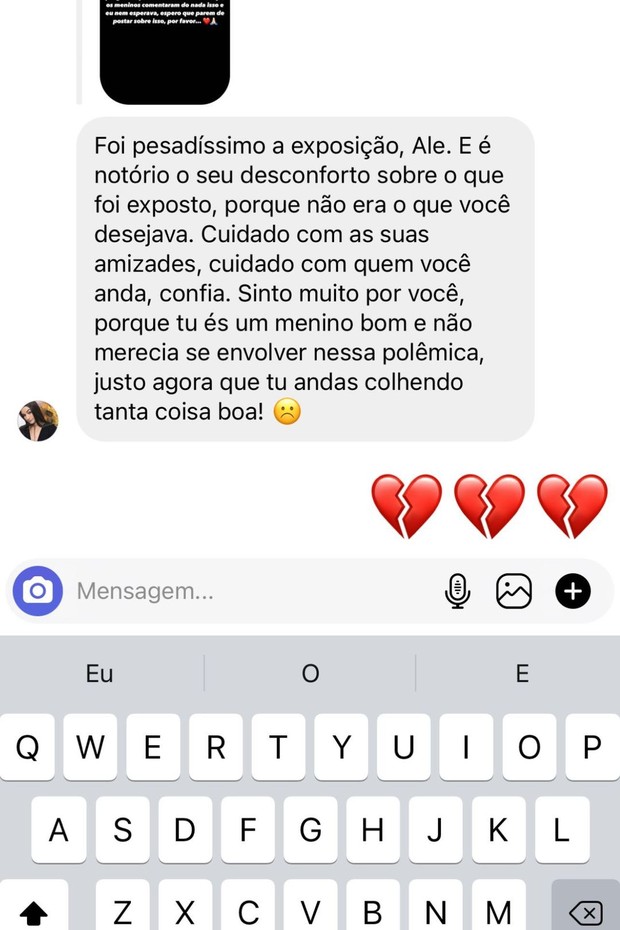 Após expor affair com Juliette, Alê Oliveira é criticado e se pronuncia (Foto: Reprodução/Instagram)