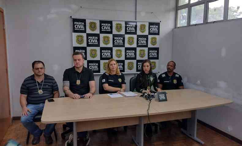 A Polícia Civil de Minas Gerais concedeu entrevista coletiva