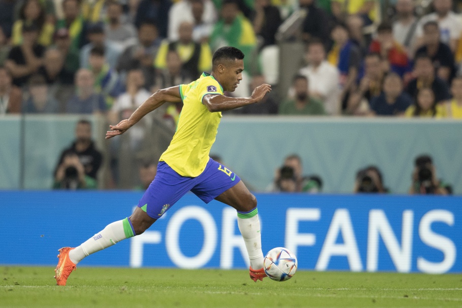 Brasil x Sérvia pelo primeiro jogo da fase de grupos da Copa do Mundo Catar 2022. Alex Sandro