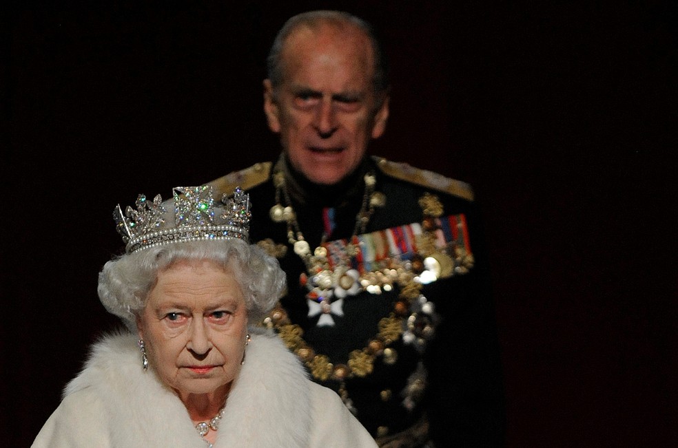Philip e a rainha Elizabeth — Foto: Ben Stansall/Reuters