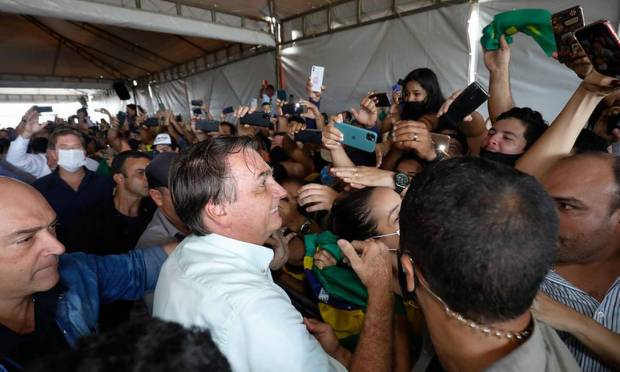 Bolsonaro durante a viagem à Maceió (AL) em maio de 2020 Foto: Alan Santos / Alan Santos / PR