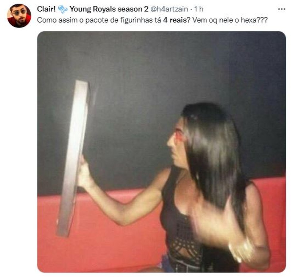 Usuários do Twitter fazem piadas sobre preço das figurinhas do álbum da Copa do Mundo de 2022 — Foto: Reprodução/Internet