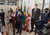Foto da solenidade de instalação Segunda Vara de Entorpecentes da Capital 