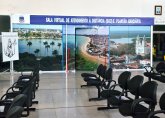 Foto da sala do Plantão Judiciário e do Atendimento Virtual à Distância