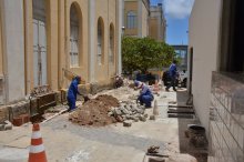 Andamento das obras do Tribunal de Justiça