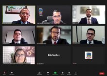 Captura de tela reunião da Comissão do Gabinete Virtual 