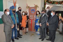 Foto da instalação do primeiro Cejusc Indígena do Nordeste na comarca de Rio Tinto