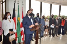 Foto da solenidade de instalação Segunda Vara de Entorpecentes da Capital 