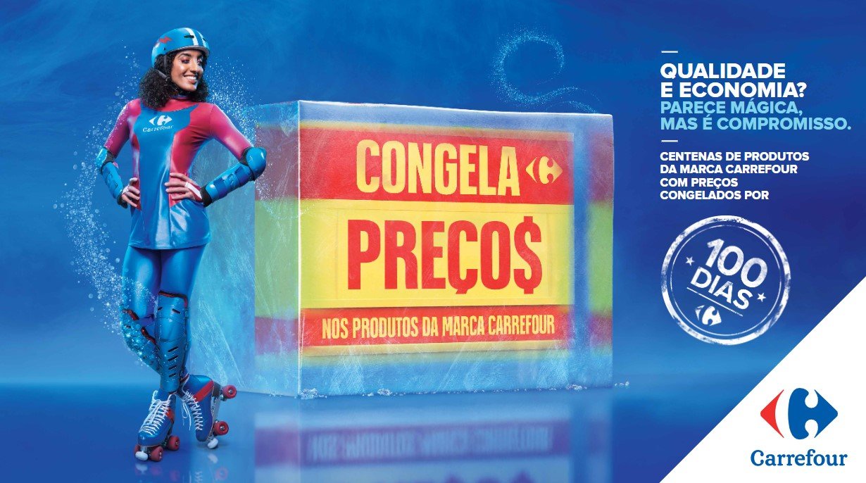Carrefour congela o preço de mais de 4 mil itens por 100 dias a partir de hoje
