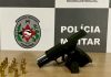 Polícia Militar prende condutor por porte ilegal de arma de fogo em checkpoint na zona sul da capital