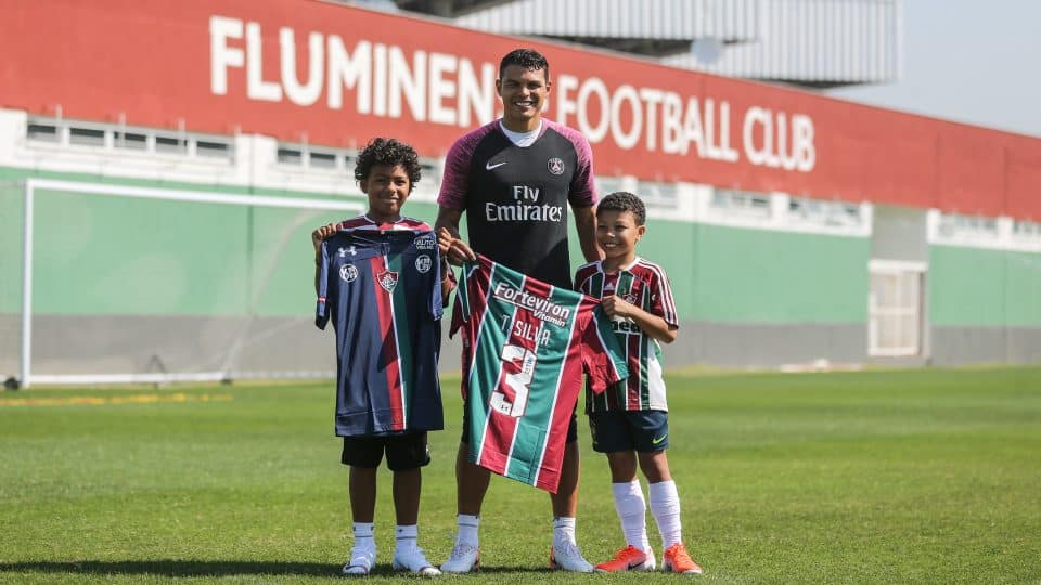 Thiago Silva é sonho antigo do Fluminense, que deseja seu retorno - Foto: LUCAS MERÇON/ FLUMINENSE FC